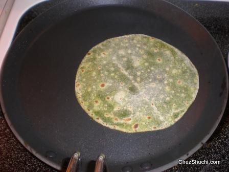 palak paratha